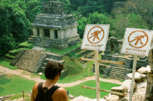 El sitio histórico Palenque, en Chiapas, México, es un excelente ejemplo de periodo clásico de la cultura (250 a 900 DC). Crédito imagen: Jason De León.